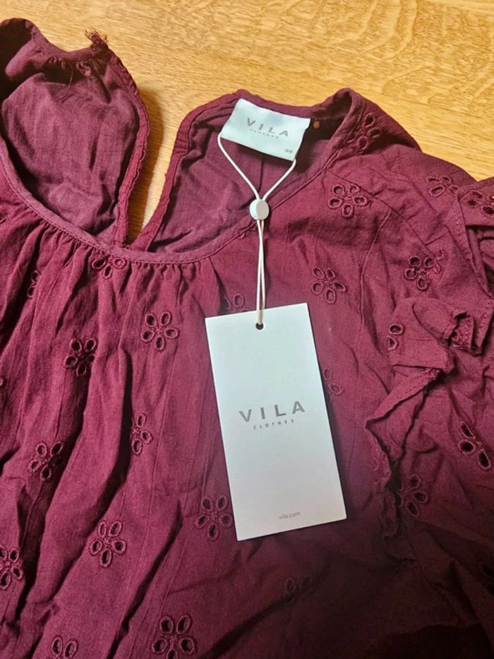 Magnifique blouse prune - photo numéro 2