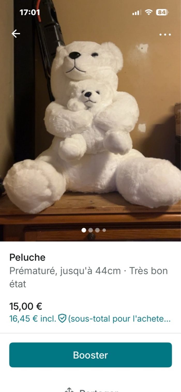 Grosse peluche - photo numéro 3