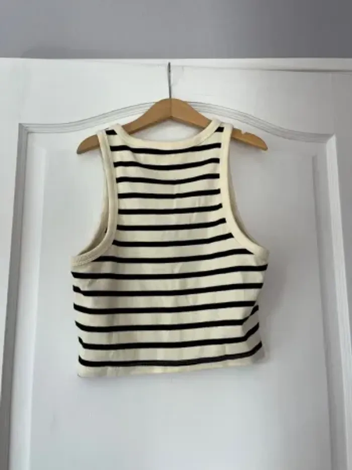 Top débardeur marinière – H&M – Taille M – Neuf - photo numéro 3