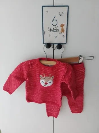 Ensemble Noël fille C&A 6 mois