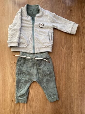 Ensemble jogging et veste réversible IKKS 6 mois