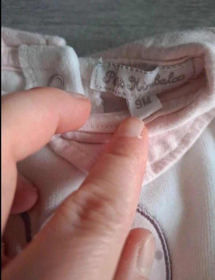 Pyjama velours 9 mois TBE - photo numéro 3