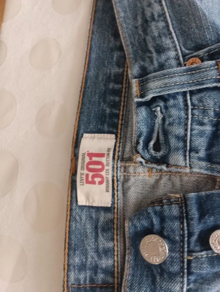 Pantalon jeans homme Levi's 501 taille 40 coupe droite - photo numéro 5