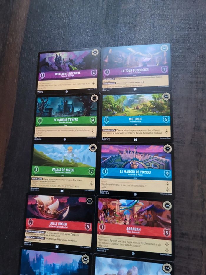 Lot cartes Lorcana lieux - photo numéro 2