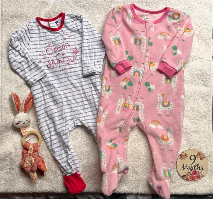 Lot de 2 pyjama bébé fille 9 mois