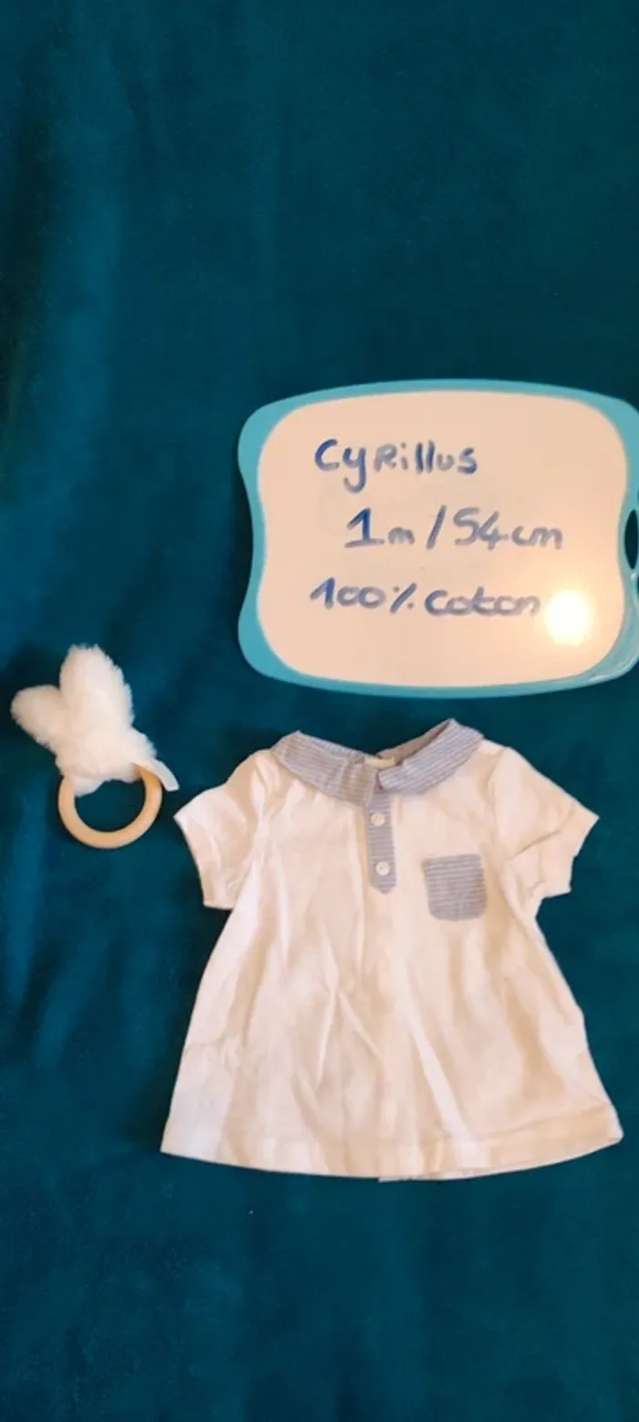 T shirt Cyrillus 1 mois - photo numéro 2