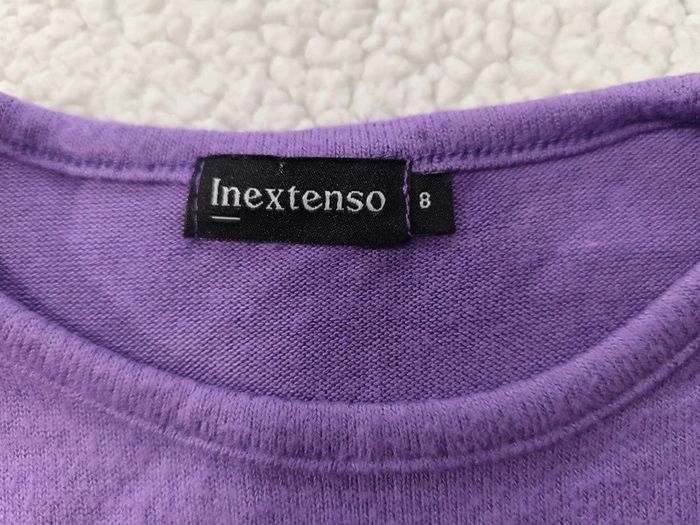 Pull violet in extenso 8 ans - photo numéro 2