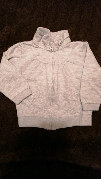 Gilet gris Zara 12/18 mois