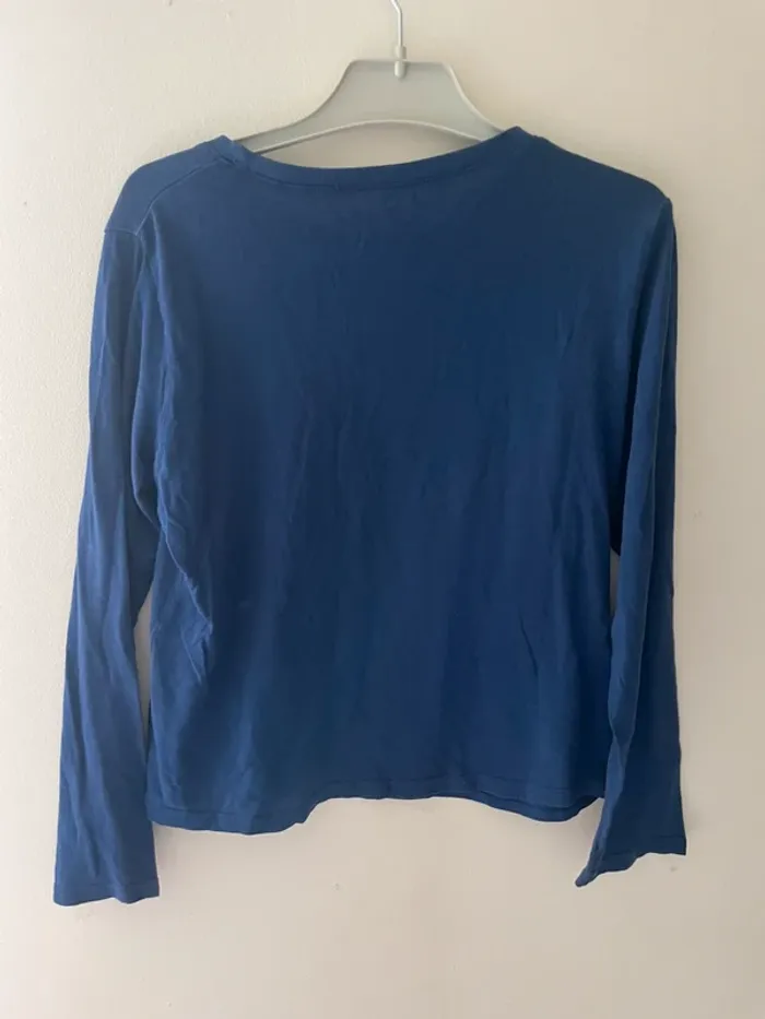 Haut de pyjama bleu de la marque Kiabi - photo numéro 2