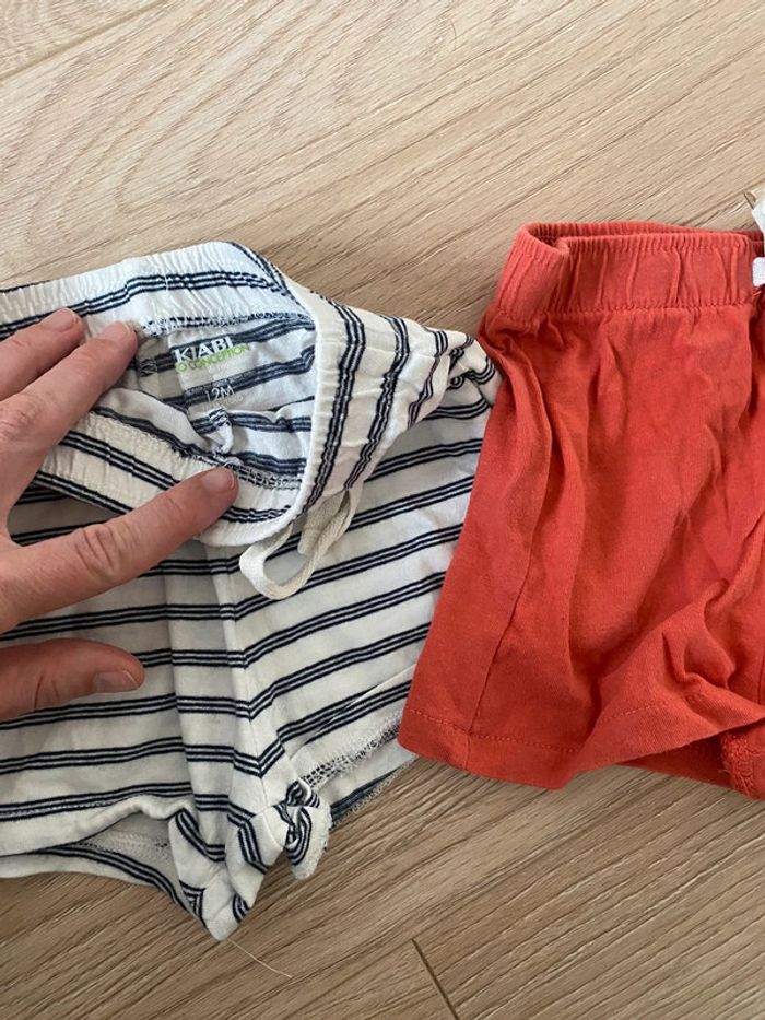 Lot de 2 shorts kiabi 12 mois - photo numéro 2