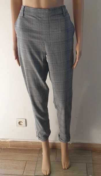 💜 Pantalon stetch a carreaux avec bandes Gémo Taille M 38 #emyfleury_38femme