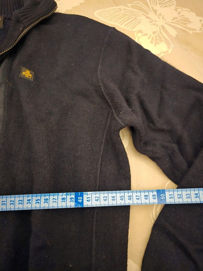 🌟 Pull col camioneur full zipp bleu marine Cruz homme - Taille XL 🌟 - photo numéro 5