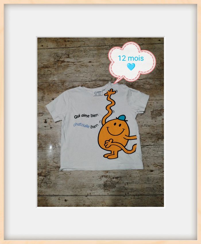 Joli t-shirt garçon manches courtes été 12 mois