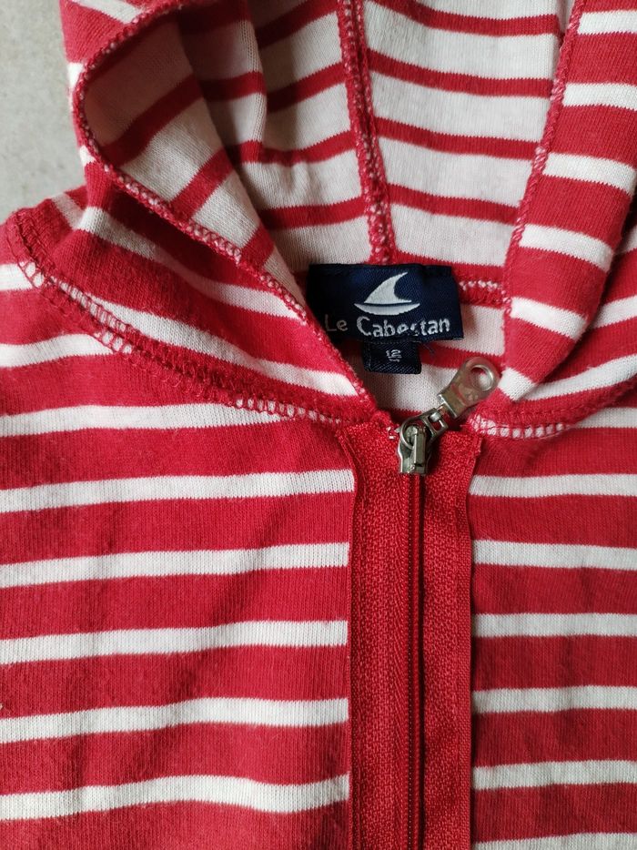 Gilet à capuche Le Cabestan, taille 12 mois - photo numéro 3