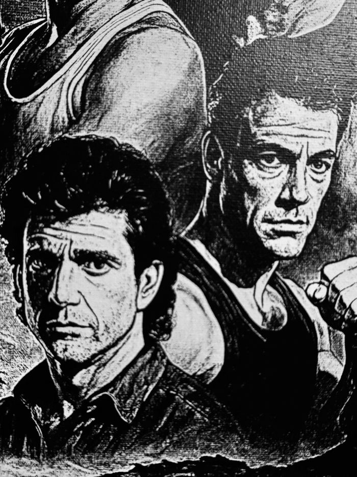 Tableau légendes cinéma action hollywood toile 30x40 cm - photo numéro 3