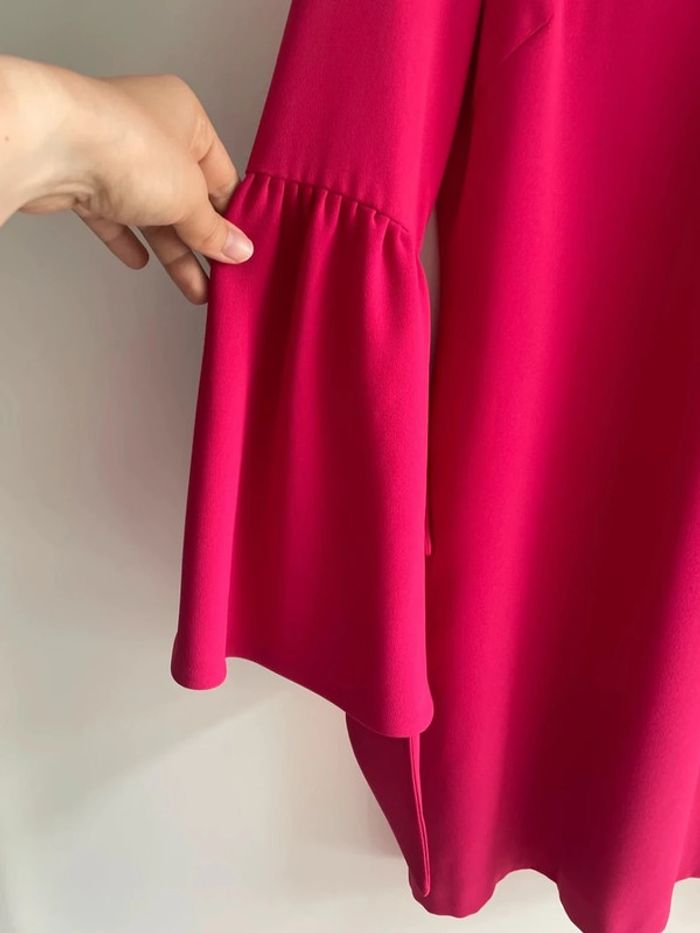 Robe vintage fuchsia manches originales PINKO - photo numéro 3
