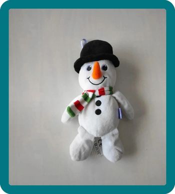 Peluche bonhomme de neige Milka