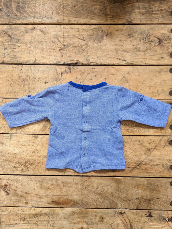 Lot de 4 tee-shirts manches longues - 3 mois - photo numéro 4