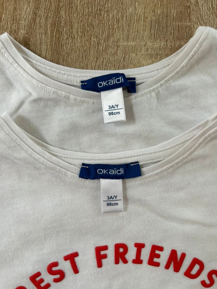 2 t-shirts fille - photo numéro 2