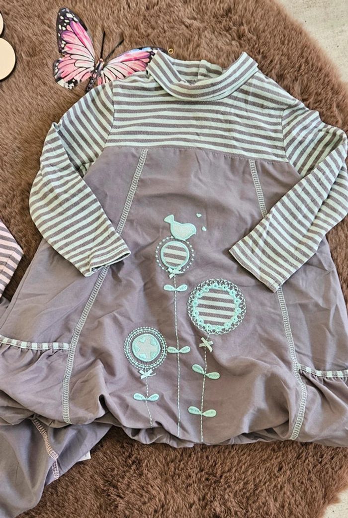 Lot de 2 robes pull 18 mois fille - photo numéro 3
