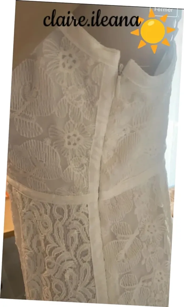🛑robe blanche taille 38🛑 - photo numéro 3