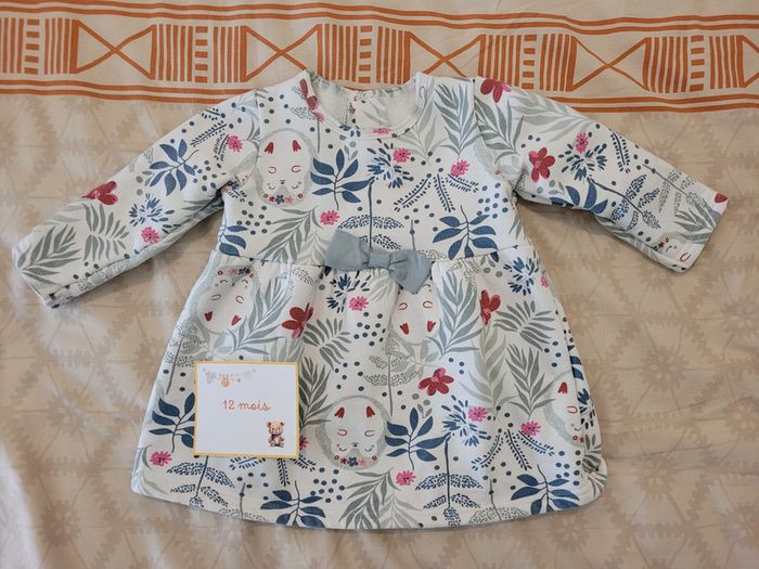 Robe manches longues 12 mois