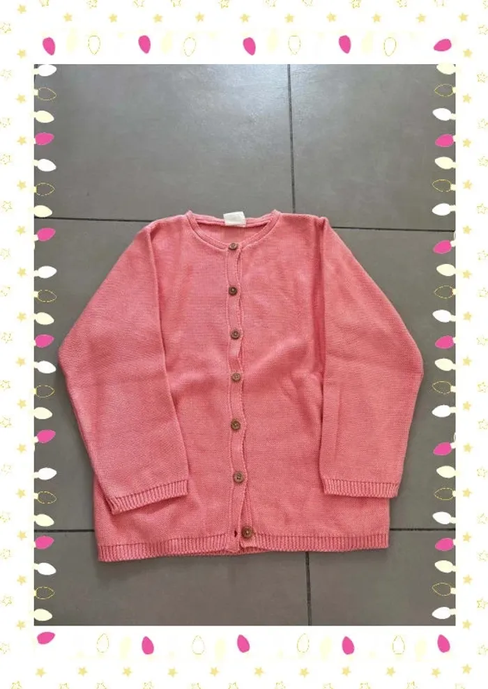 Gilet rose enfant fille taille 10 ans lililotte - photo numéro 2