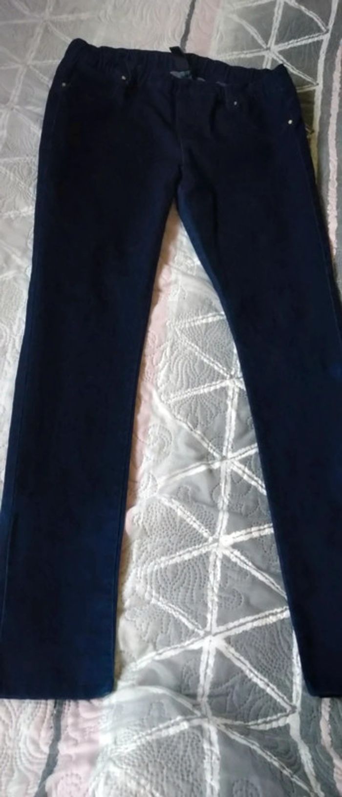 Jegging slim bleu brut femme 44 b. a basic - photo numéro 3