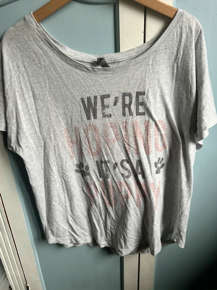 Tee shirt gris , Xl