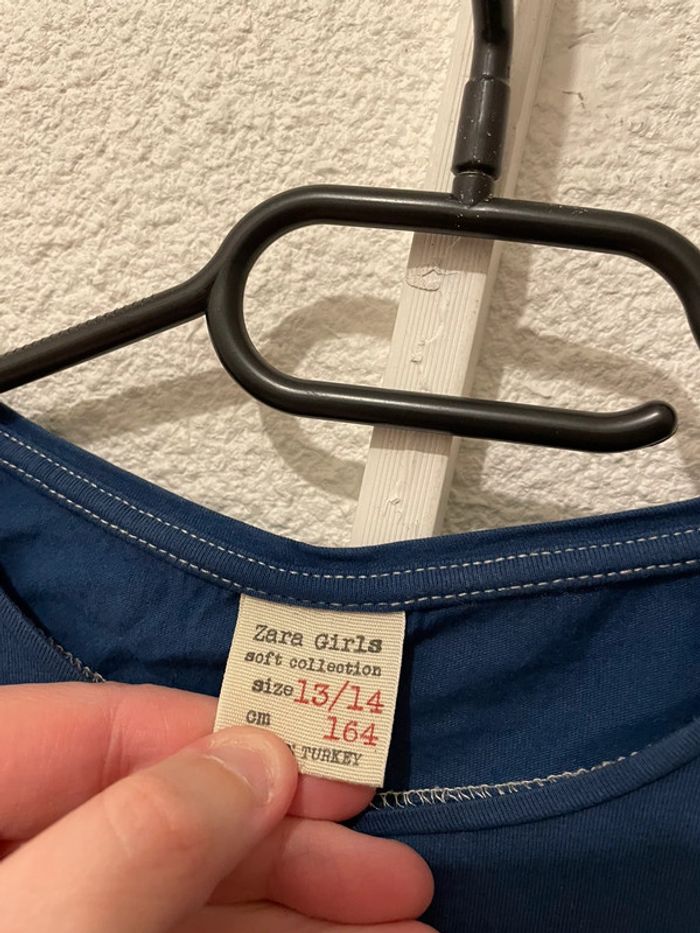 T shirt ML zara 13/14 ans - photo numéro 3