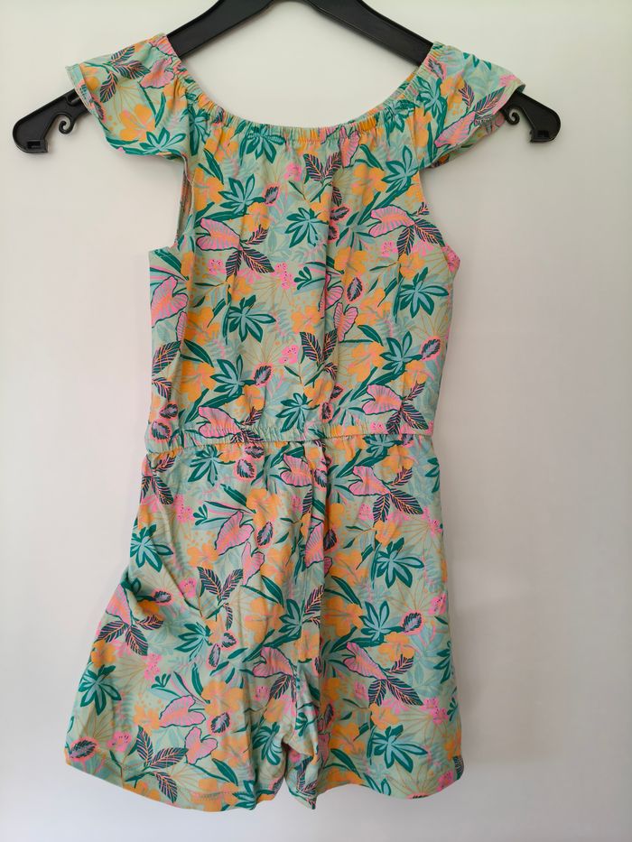 Combi short été fille Primark vert jaune rose 122 cm - photo numéro 7