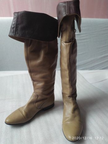 Bottes cuissardes en cuir P37
