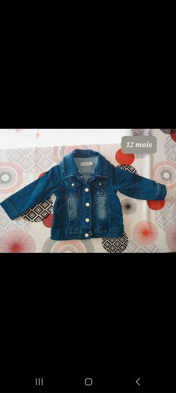 Blouson en jeans extensible taille 12 mois