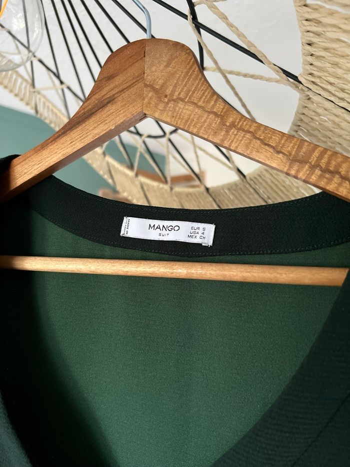 💚 Robe Courte Mango – Vert Sapin / Taille S - photo numéro 7