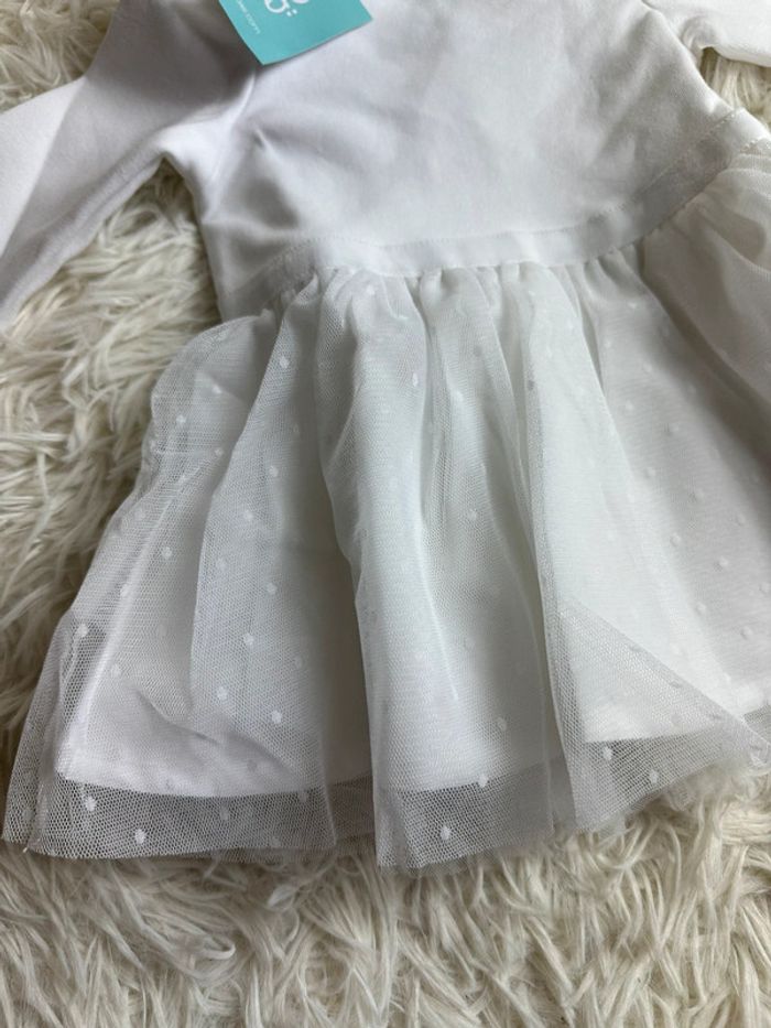 Robe de cérémonie blanche Obaibi taille 3 mois - photo numéro 5