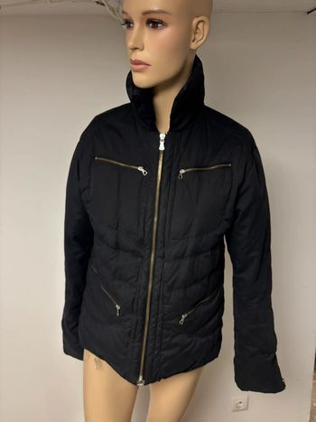 Blouson matelassés noir Versace