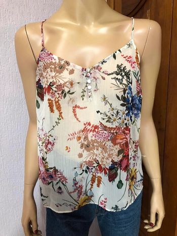Top à fleurs naf naf -n e u f