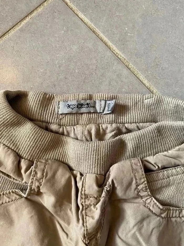 Pantalon - Tape à l'oeil - Beige / Marron - 6 mois - photo numéro 2