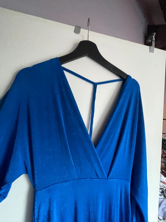 Robe bleu fluide longue N’a kd - photo numéro 4