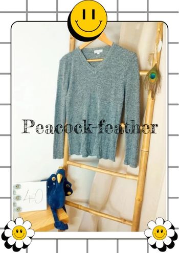 Pull fin côtelé gris pure&simple 40