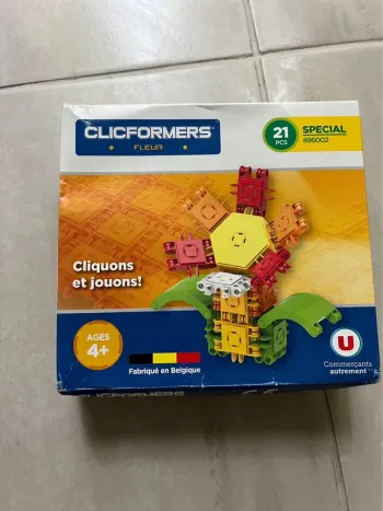 Neuf clicformers jeu construction à cliquer fleur numero 896002