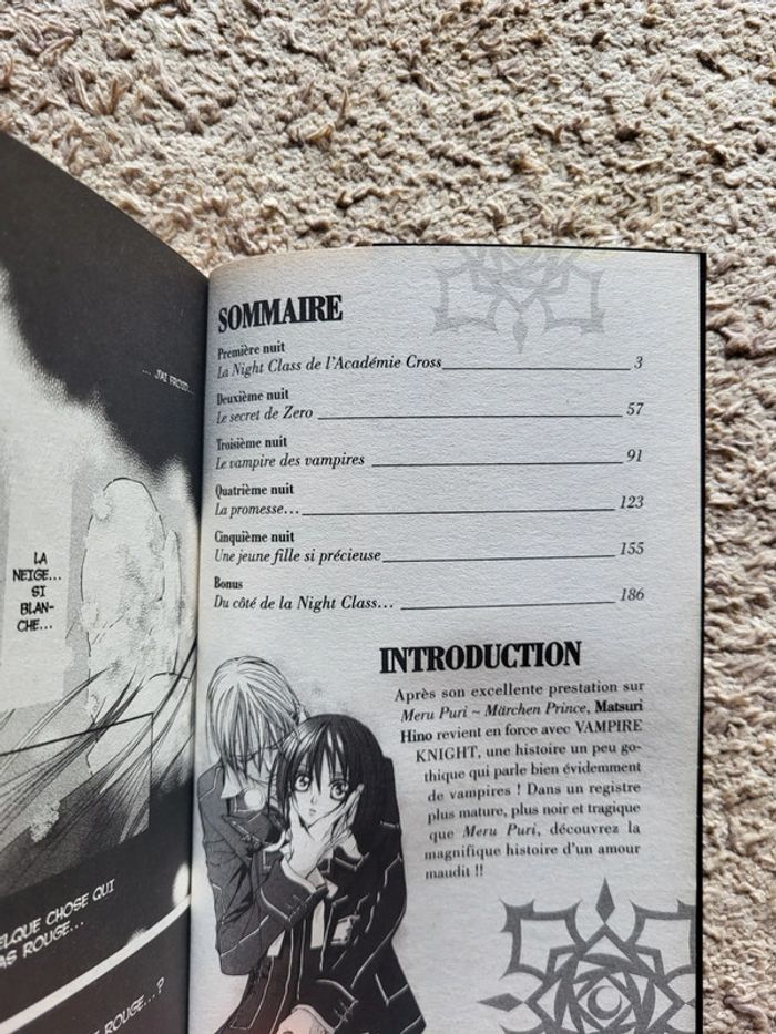 Vampire Knight Tome 1 - Manga de Matsuri Hino - photo numéro 6