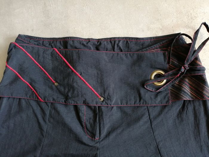 Pantacourt noir et rouge Taille 40 Cache-Cache - photo numéro 4