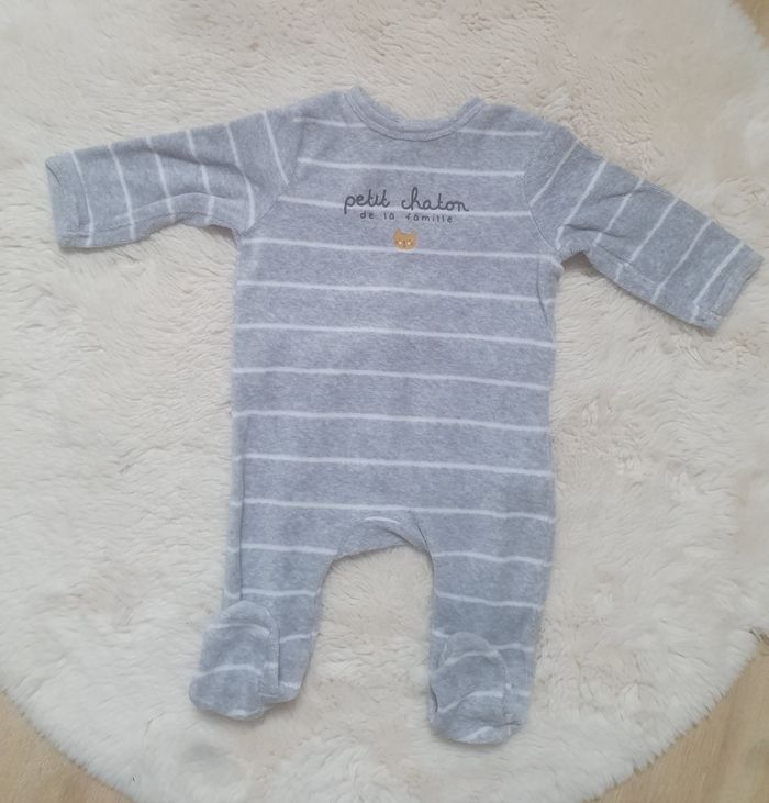 Pyjama velours Kiabi 3 mois