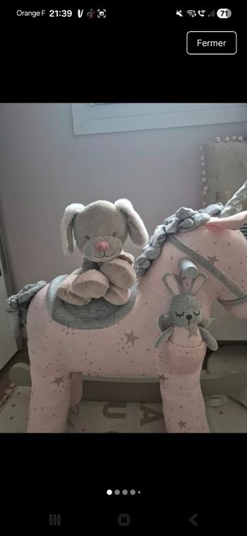Peluche doudou chien lali nattou