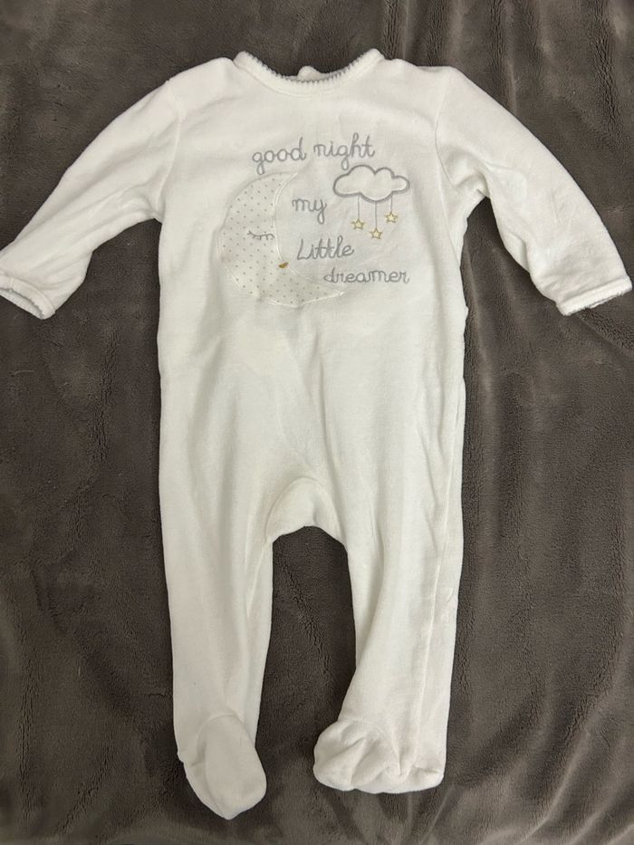 Pyjama velours  Kiabi 12 mois