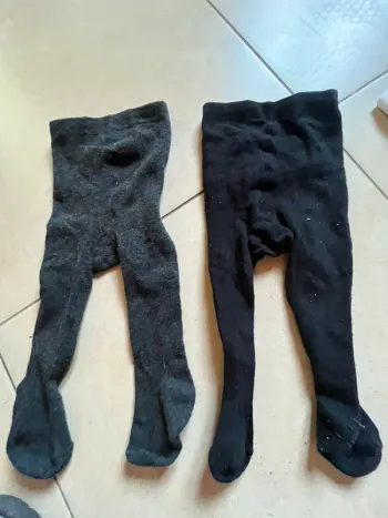 Lot de 2 collant hiver  taille 6-9 mois