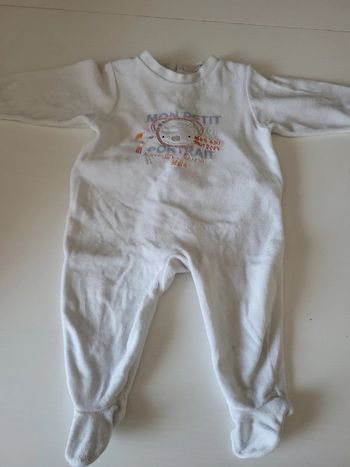 Pyjama velours 12 mois Ptit bisou