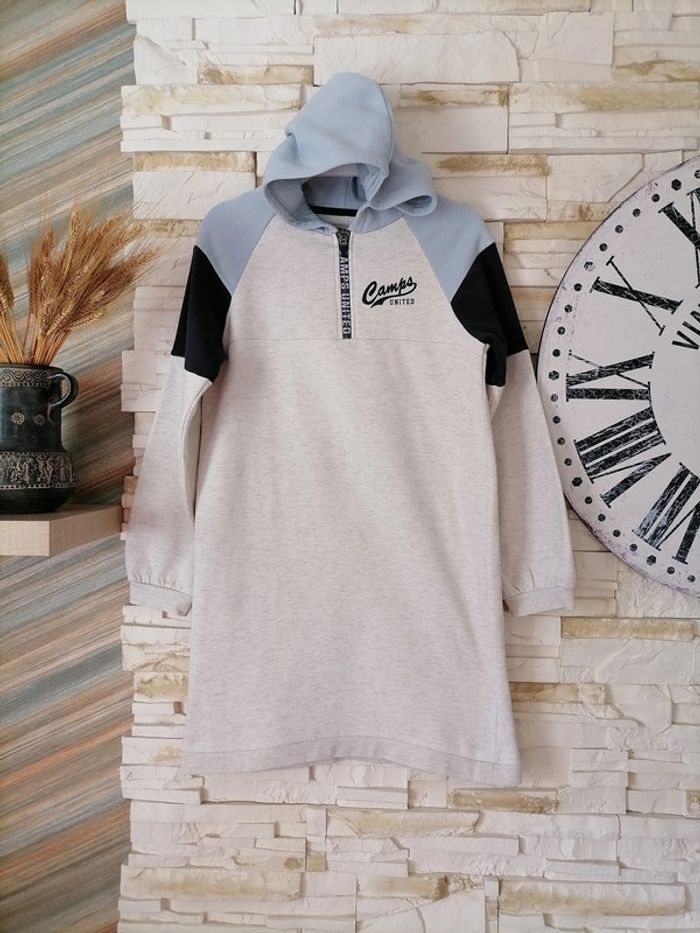 Robe sweat à capuche fille