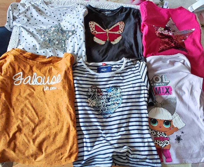 Lot t-shirts manches longues 10 ans